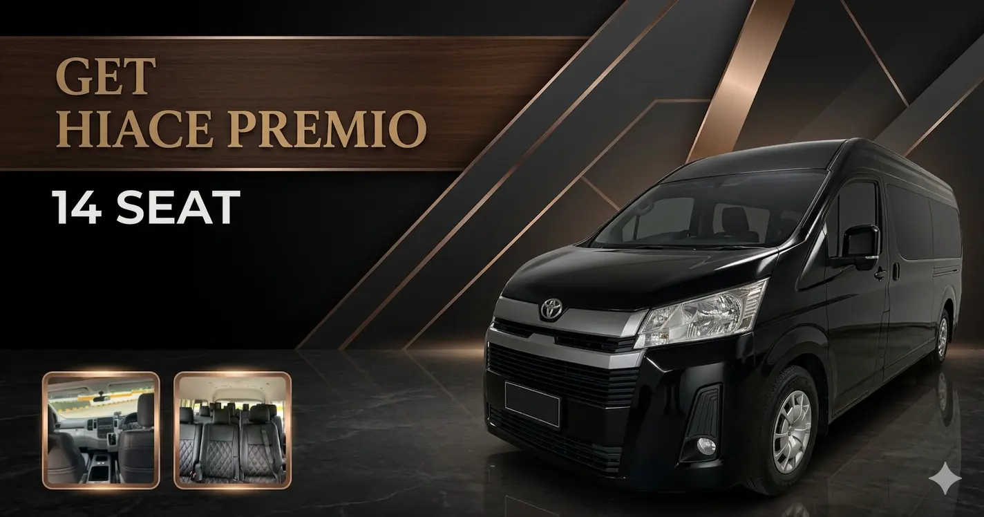 Sewa Hiace Premio Jogja – 12-14 Penumpang Karaoke